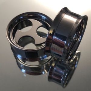 * 3/$20 * 22mm 7/8" detachable steel tunnel plugs